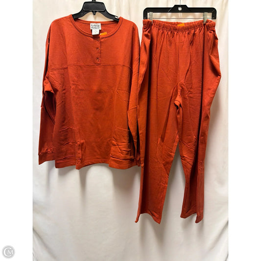Athletic Pants 2pc By Clothes Mentor In Copper, Size: 3x