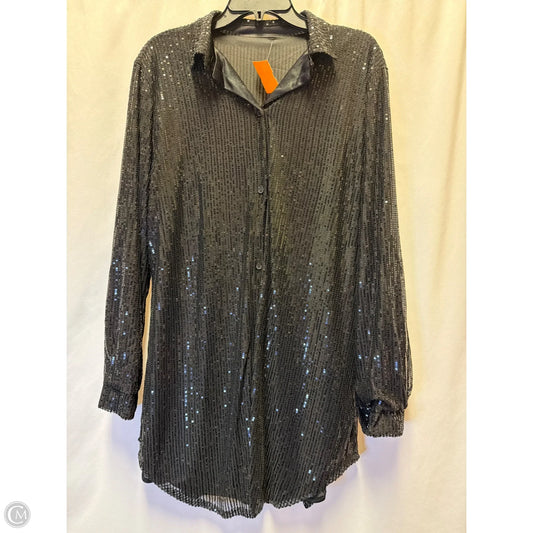 Top Long Sleeve By Clothes Mentor In Black, Size: 2x