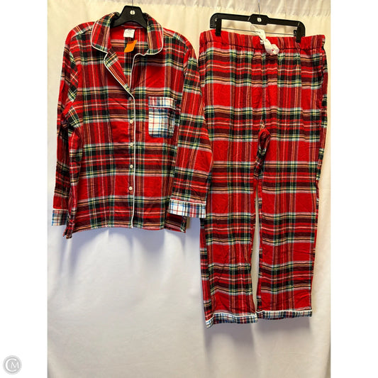 Pajamas 2pc By Lands End In Red, Size: Xl