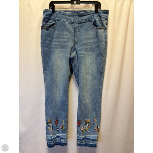 Jeans Straight By Coldwater Creek In Blue Denim, Size: 16