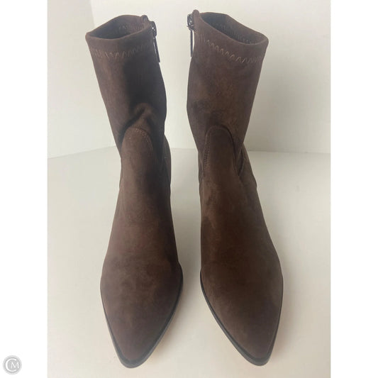 Boots Ankle Heels By Nicole By Nicole Miller In Brown, Size: 9