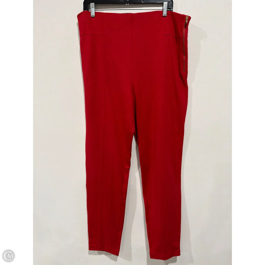 Pants Dress By Inc In Red, Size: 18