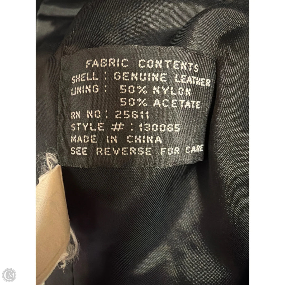 Jacket Leather By Clothes Mentor In BlackSize: L