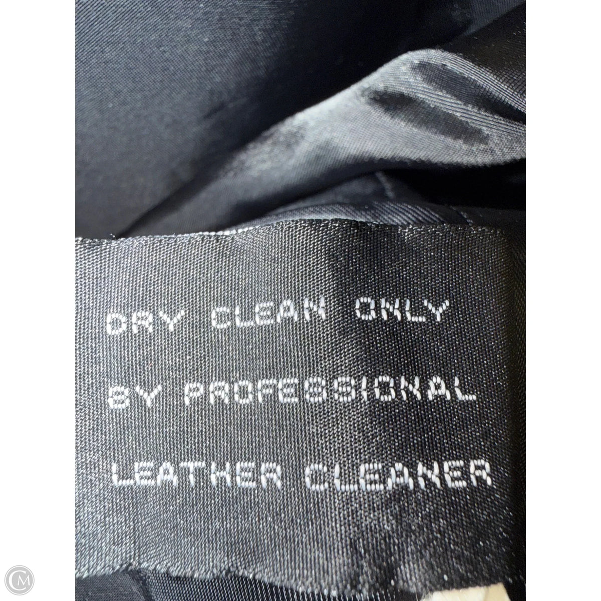 Jacket Leather By Clothes Mentor In BlackSize: L