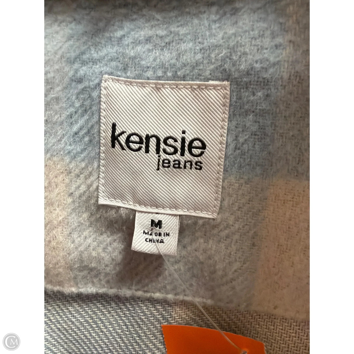 Jacket Shirt By Kensie In Blue, Size: M