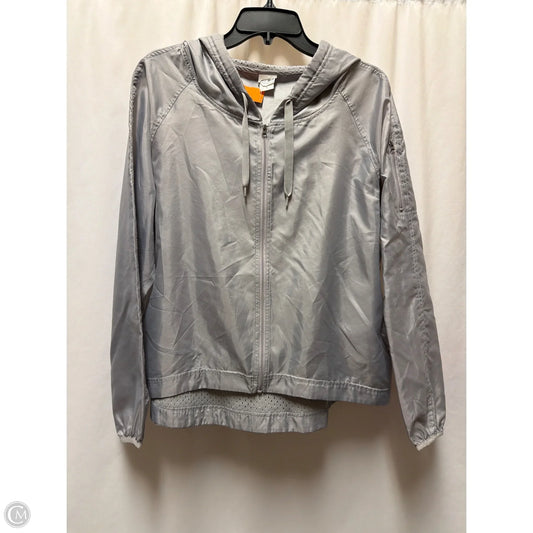 Athletic Jacket By Champion In Grey, Size: M