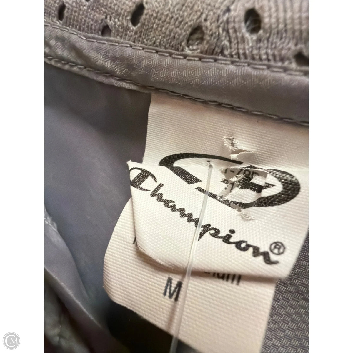 Athletic Jacket By Champion In Grey, Size: M
