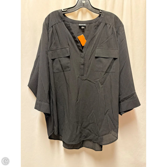 Top Long Sleeve By Torrid In Black, Size: 3x