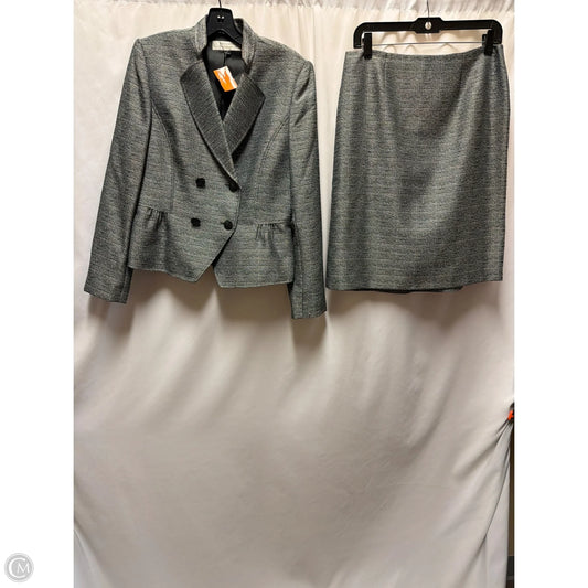 Skirt Suit 2pc By Tahari In Grey, Size: M