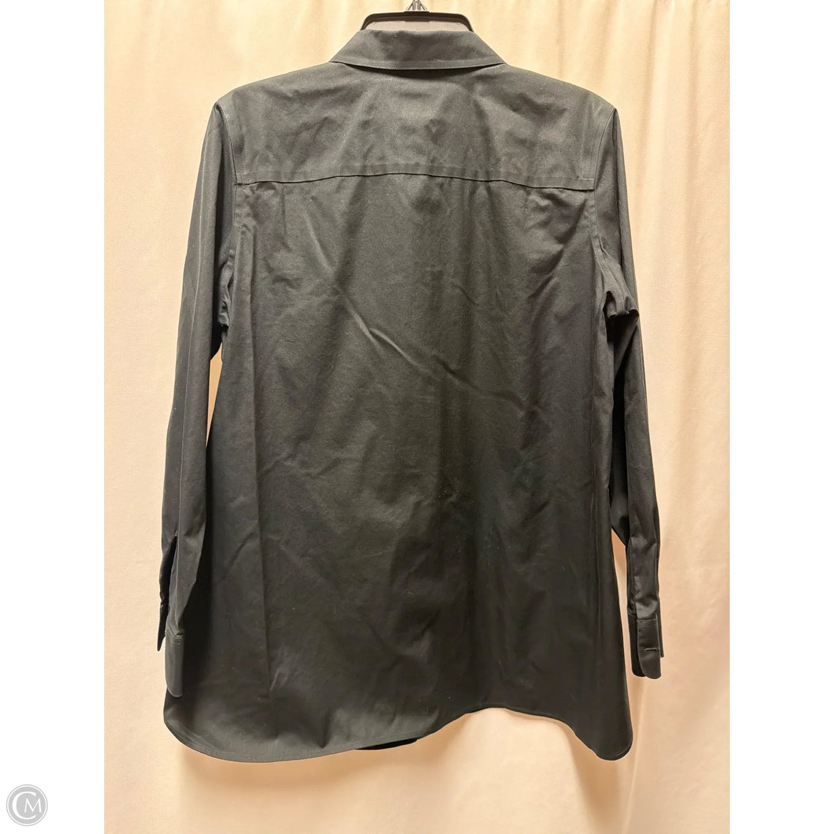Top Long Sleeve By Chicos In Black, Size: M