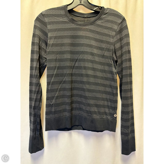 Athletic Top Long Sleeve Crewneck By Lululemon In Black, Size: S