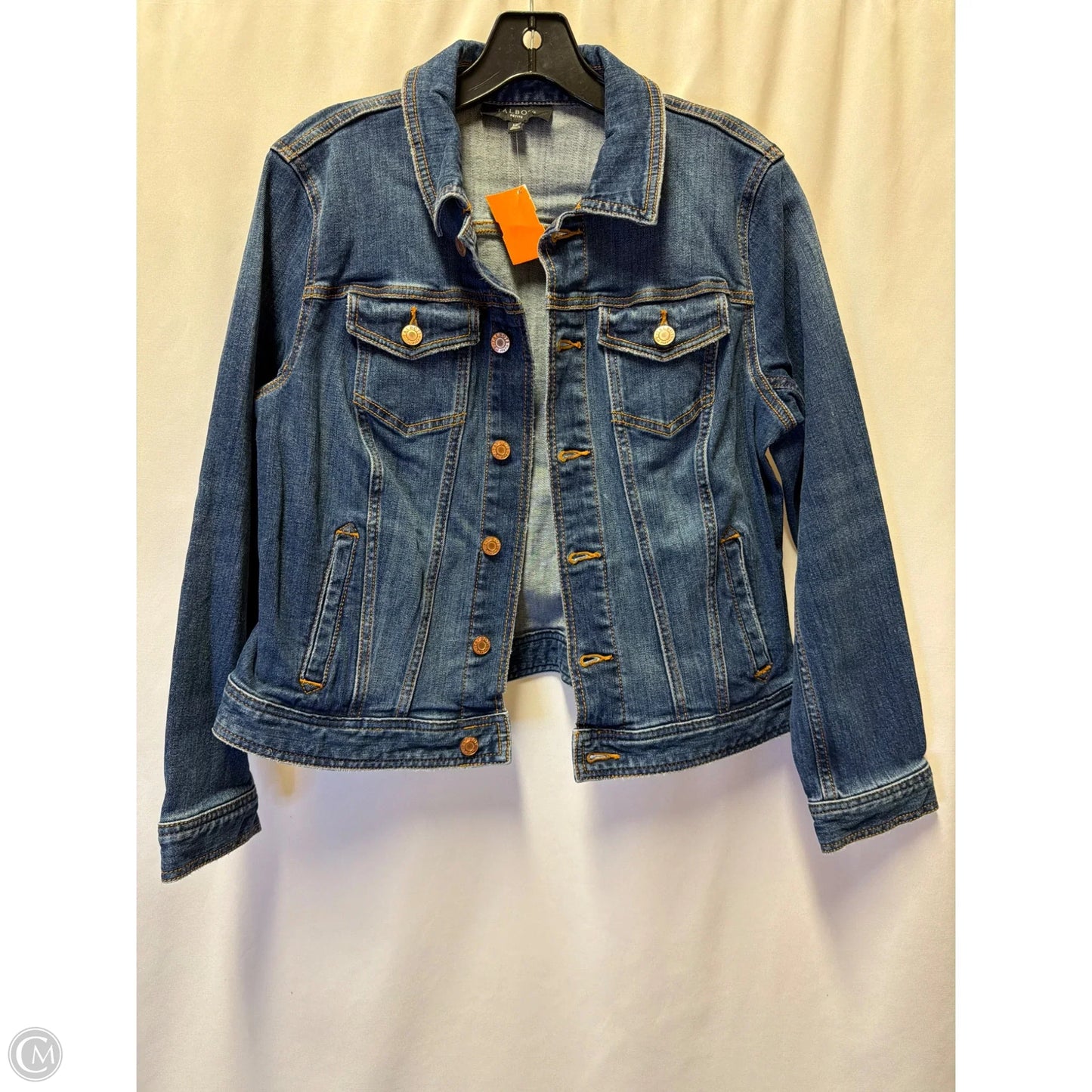 Jacket Denim By Talbots In Blue Denim, Size: Mp