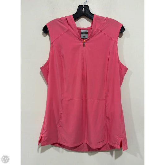 Athletic Jacket By Columbia In Pink, Size: L
