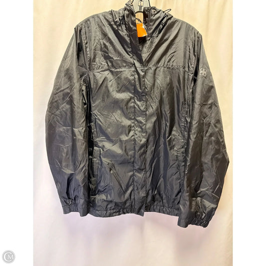 Jacket Windbreaker By Clothes Mentor In Black, Size: L