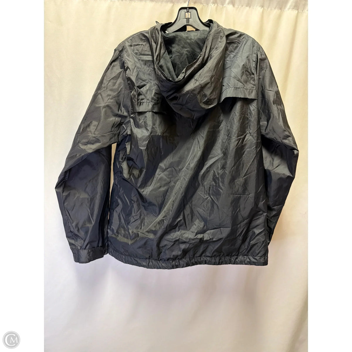 Jacket Windbreaker By Clothes Mentor In Black, Size: L