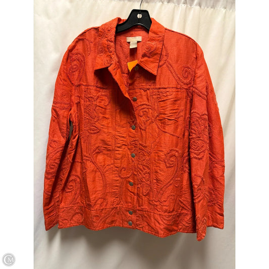 Jacket Other By Clothes Mentor In Orange, Size: 2x