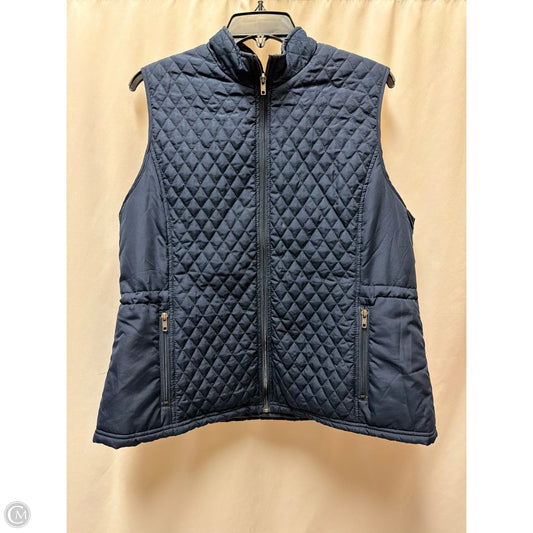 Vest Puffer & Quilted By Relativity In Navy, Size: Xl