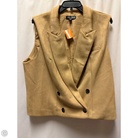 Vest Other By Nicole Miller In Brown, Size: Xl
