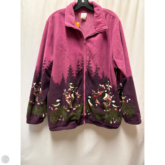 Jacket Fleece By Blair In Purple, Size: Xl