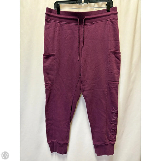 Athletic Pants By Reebok In Purple, Size: L