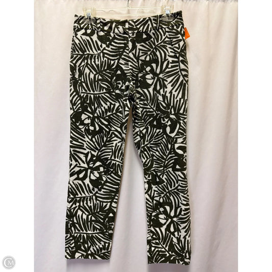 Pants Designer By Kate Spade In Green & White, Size: 0