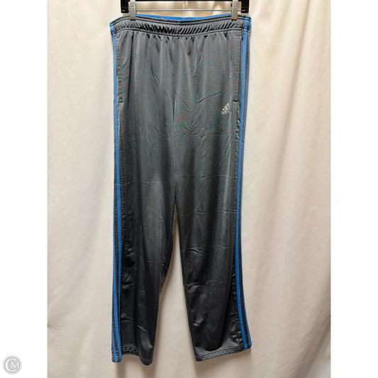 Athletic Pants By Adidas In Grey, Size: L