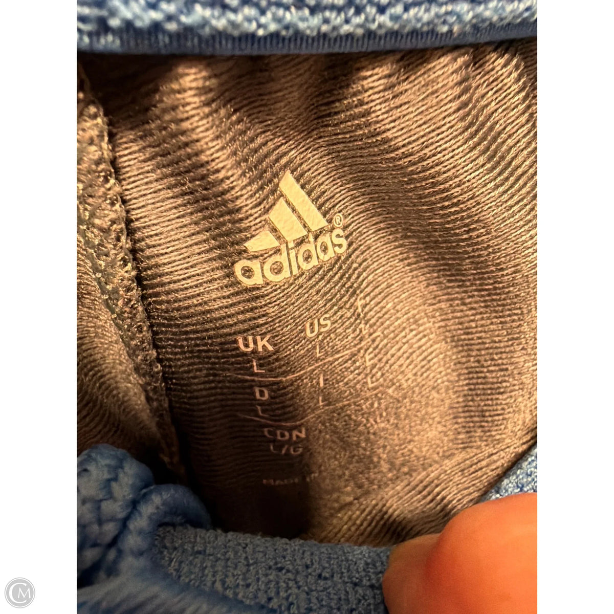 Athletic Pants By Adidas In Grey, Size: L