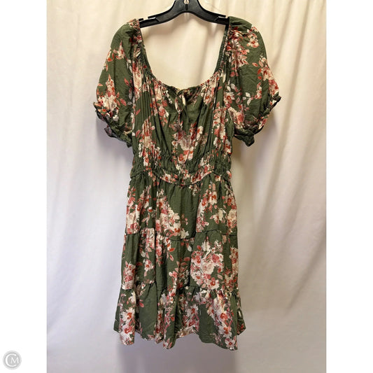 Dress Casual Midi By Liberty Love In Green, Size: 1x