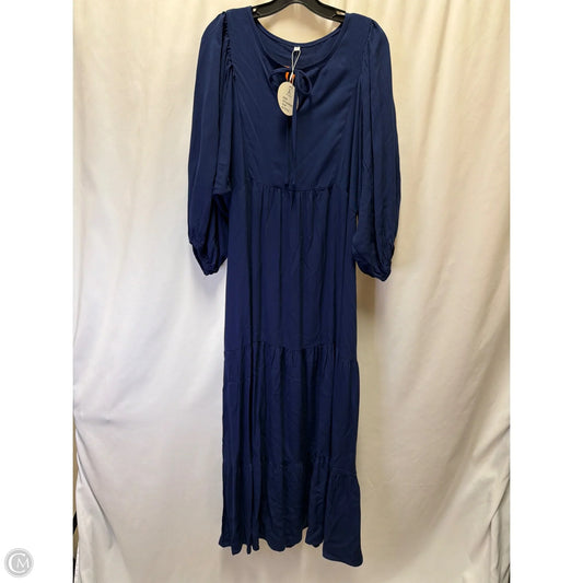 Dress Casual Maxi By Clothes Mentor In Navy, Size: Xl