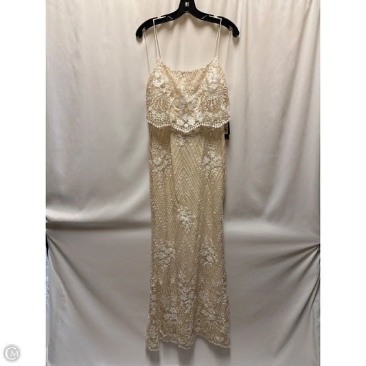Dress Casual Maxi By Adrianna Papell In Cream, Size: S