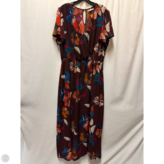 Dress Casual Maxi By Maurices In Copper, Size: 1x
