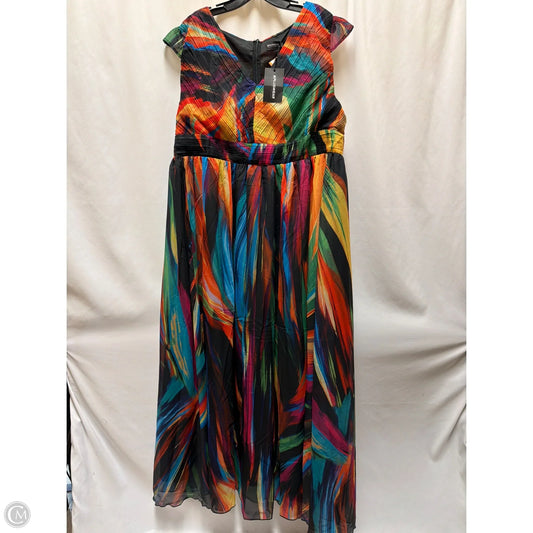 Dress Casual Maxi By Clothes Mentor In Multi-colored, Size: 2x