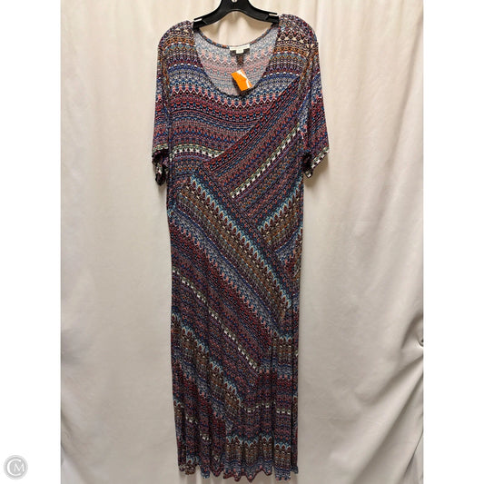 Dress Casual Maxi By Coldwater Creek In Multi-colored, Size: 1x