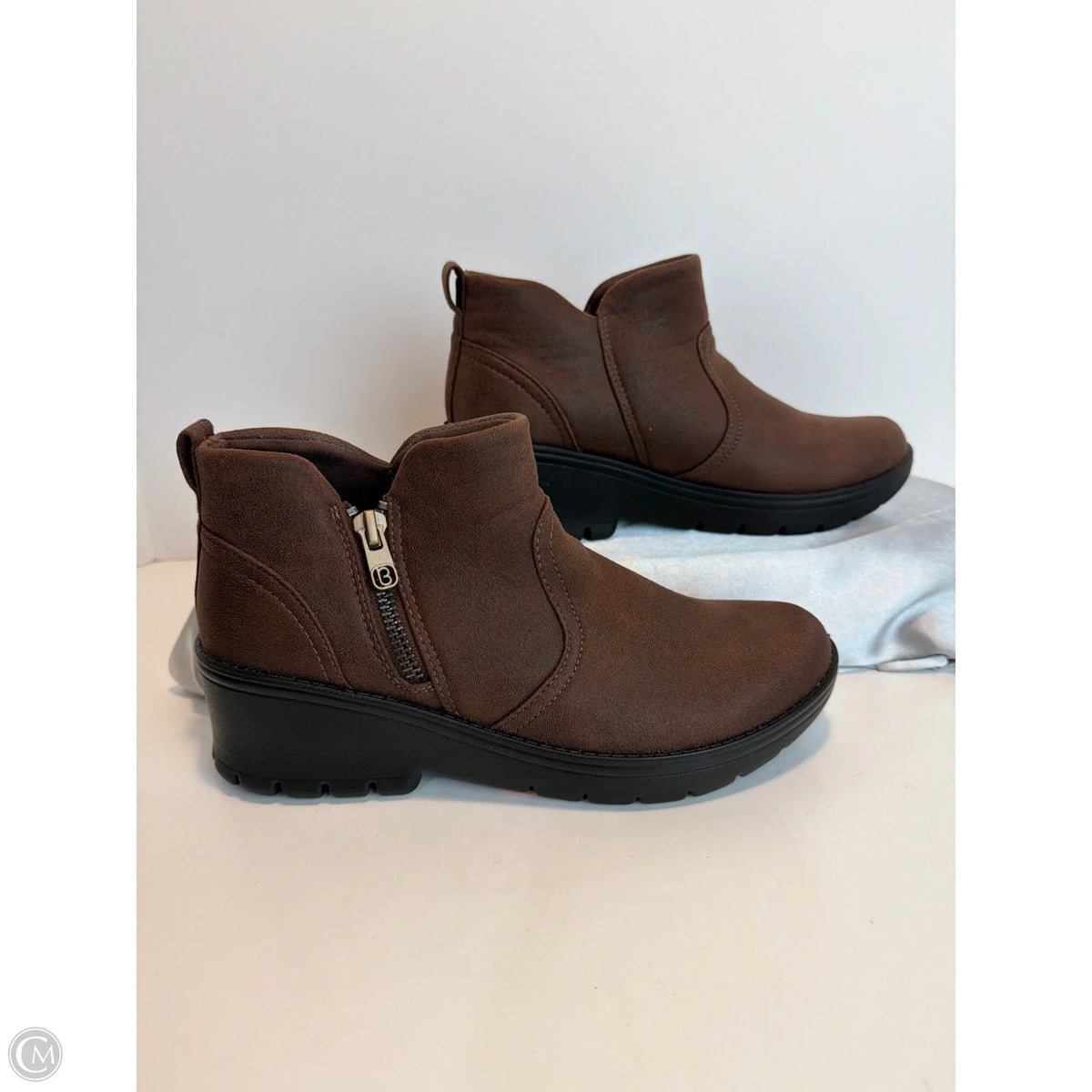 Boots Ankle Flats By Bzees In Brown, Size: 6.5