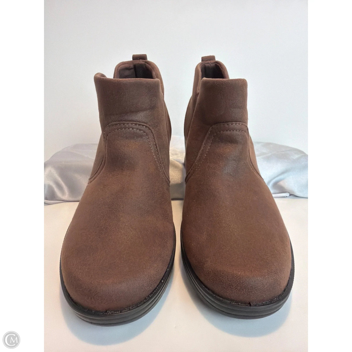 Boots Ankle Flats By Bzees In Brown, Size: 6.5