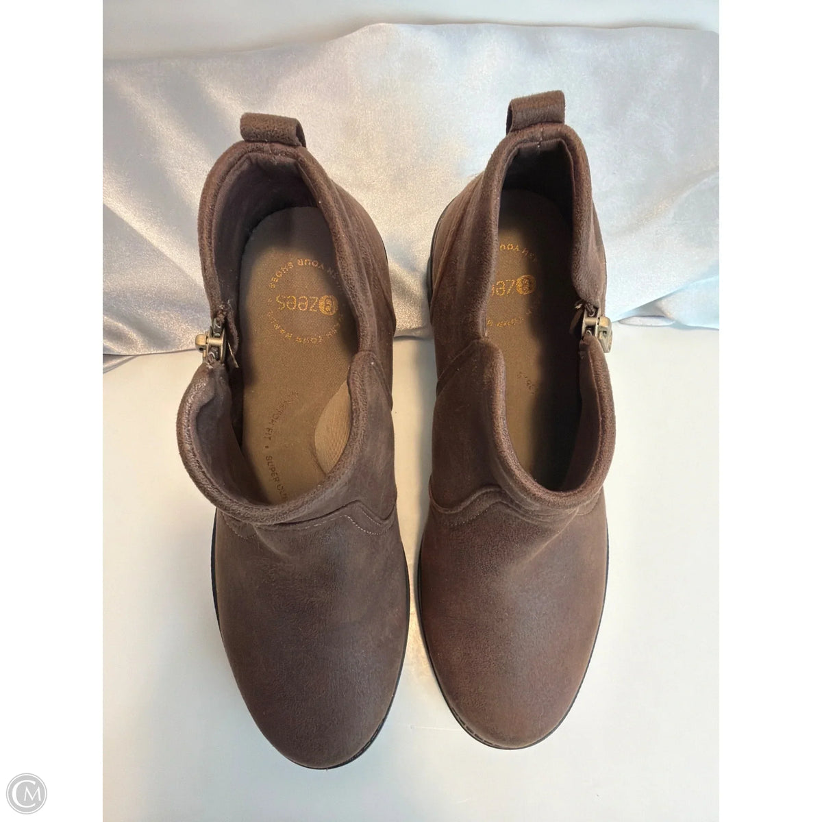 Boots Ankle Flats By Bzees In Brown, Size: 6.5