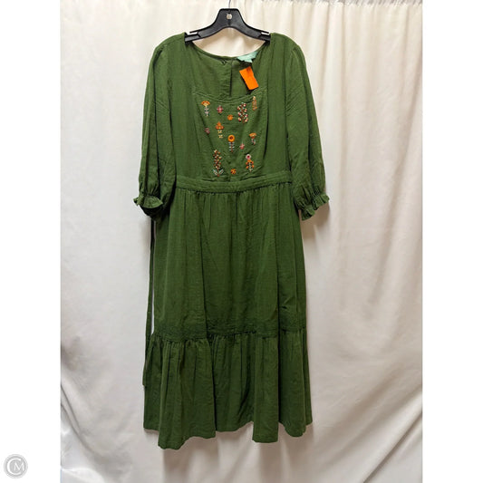 Dress Casual Maxi By April Carnell In Green, Size: L