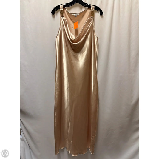 Dress Casual Maxi By Clothes Mentor In Gold, Size: Xl