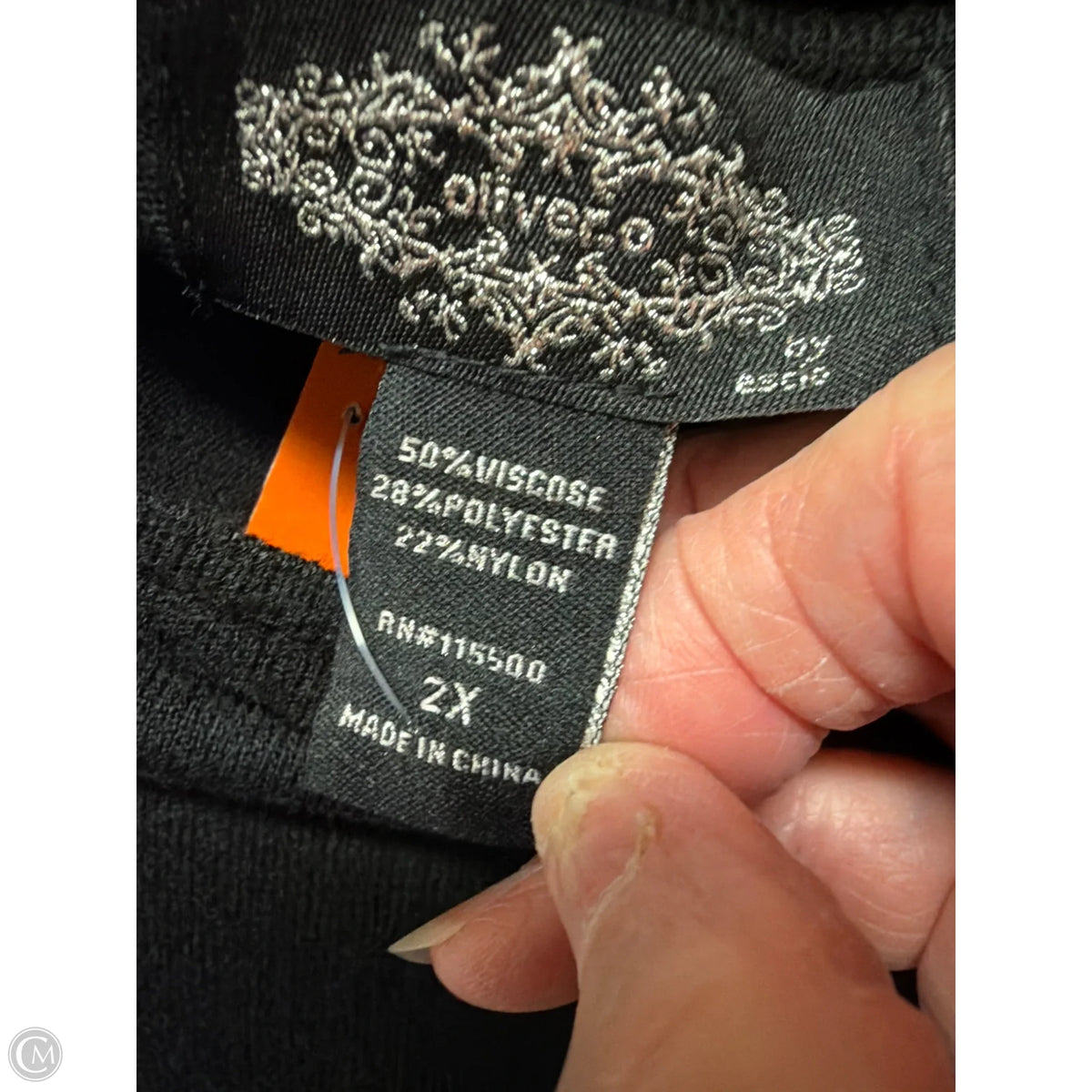 Sweater By Clothes Mentor In Black, Size: 2x