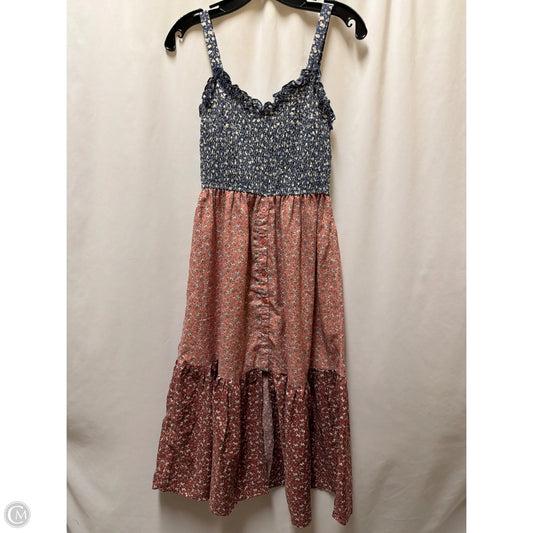 Dress Casual Midi By Clothes Mentor In Red & White, Size: Xs