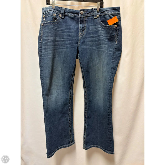 Jeans Straight By Miss Me In Blue Denim, Size: 2x
