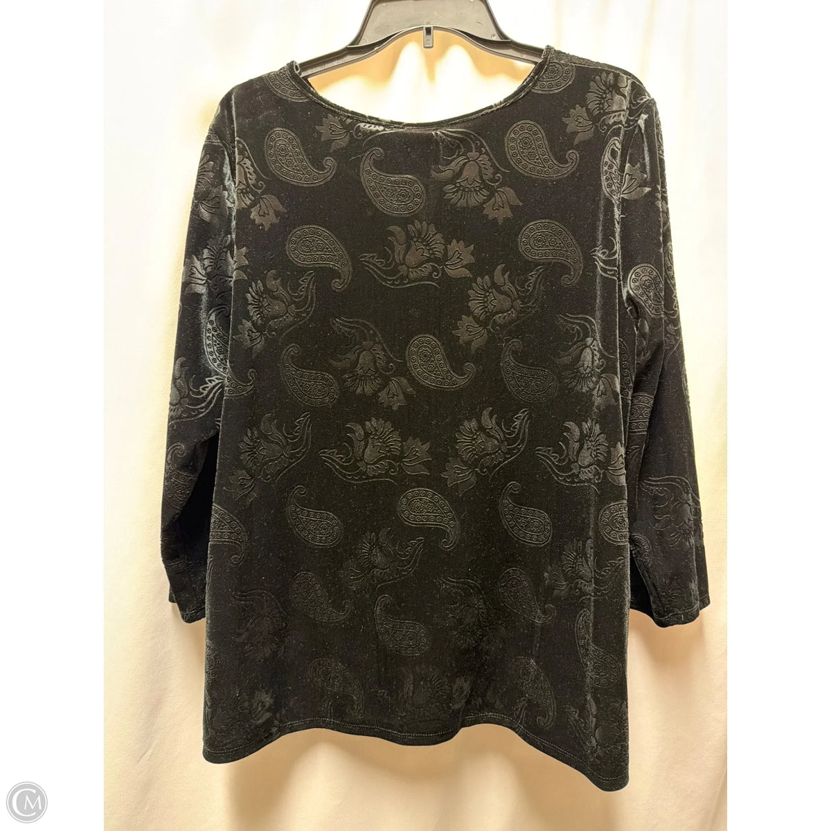 Top Long Sleeve By Ruby Rd In Black, Size: L