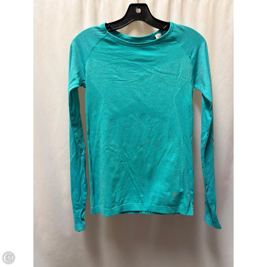 Athletic Top Long Sleeve Crewneck By Old Navy In Teal, Size: Xs