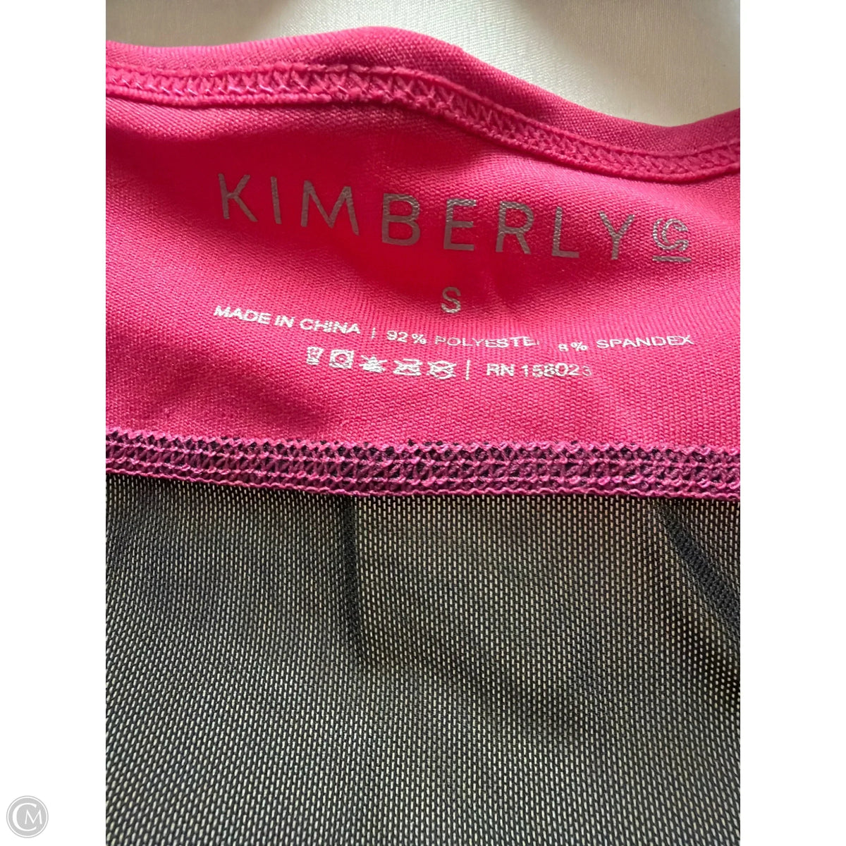 Athletic Pants 2pc By Kimberly In Black & Pink, Size: S