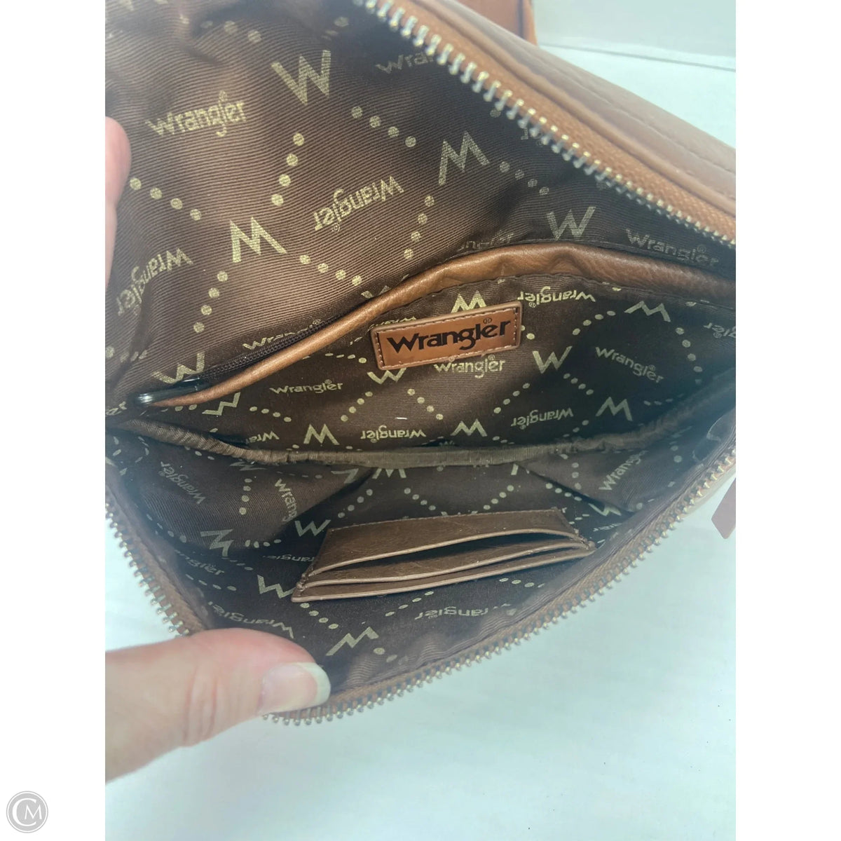 Crossbody Leather By Wrangler, Size: Large