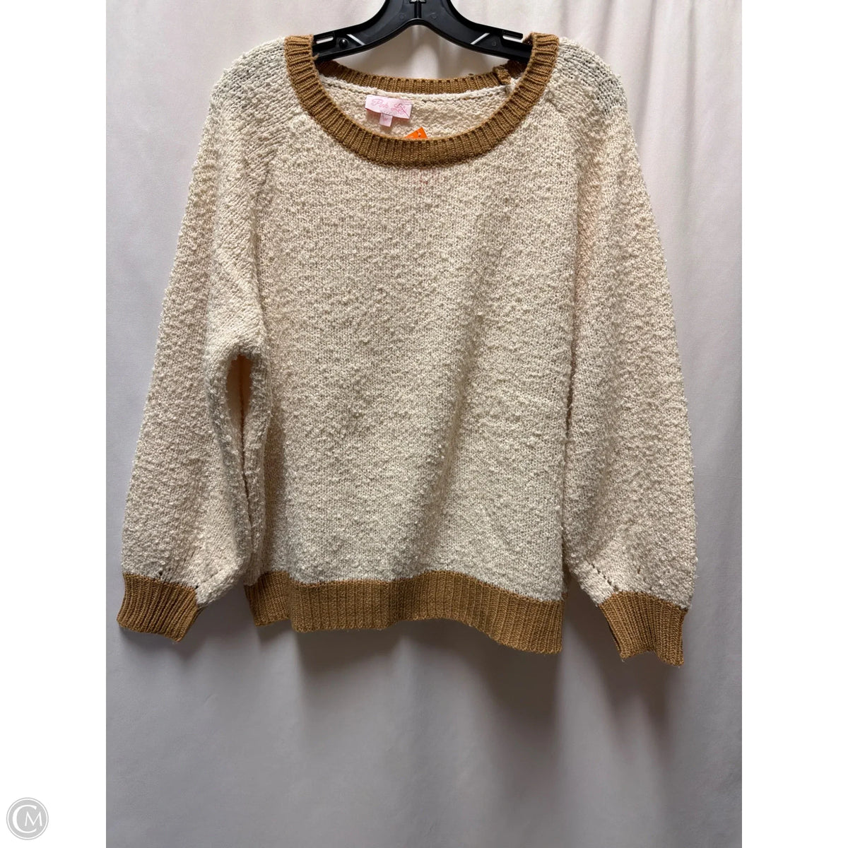 Sweater By Pink Lily In Cream, Size: M