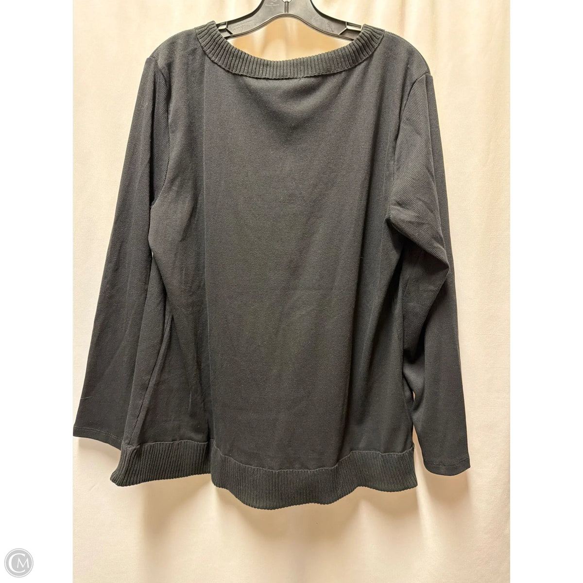 Sweater By Rafaella In Black, Size: 1x
