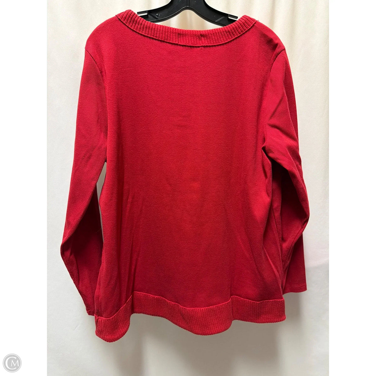 Sweater By Rafaella In Maroon, Size: 1x