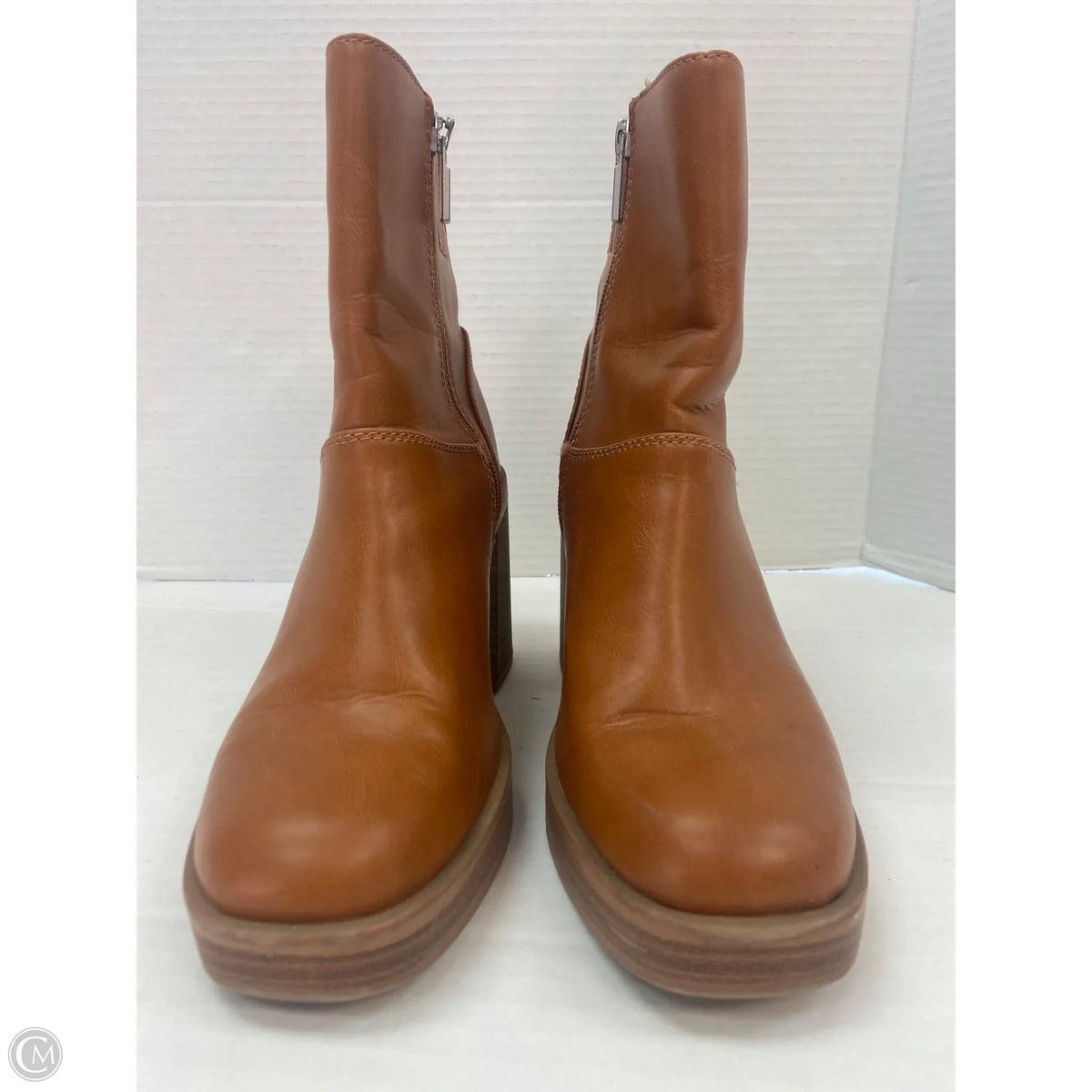 Boots Ankle Heels By Universal Thread In Brown, Size: 8