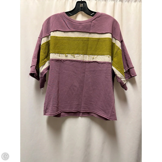 Top Short Sleeve By Easel In Purple, Size: S